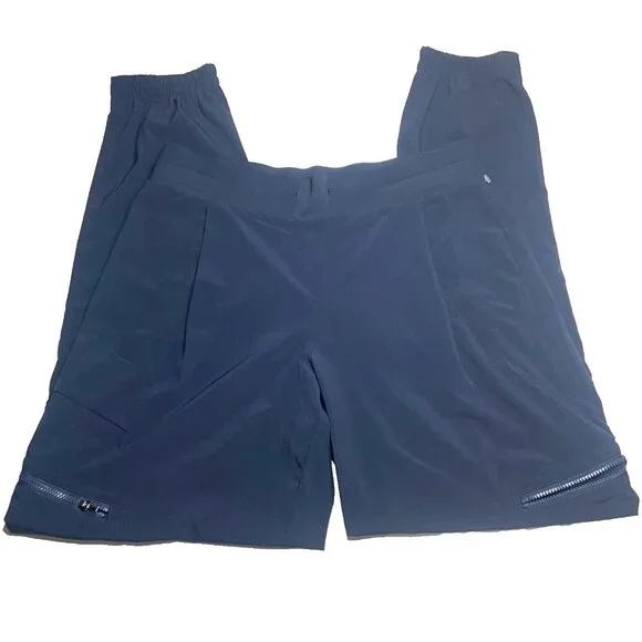 Athleta Venture Pant Navy Blue Cargo Joggers Women 4 566665-02 Travel Commute - Picture 2 of 5